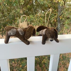 Plush Doodle Dog Christmas Ornaments NWT